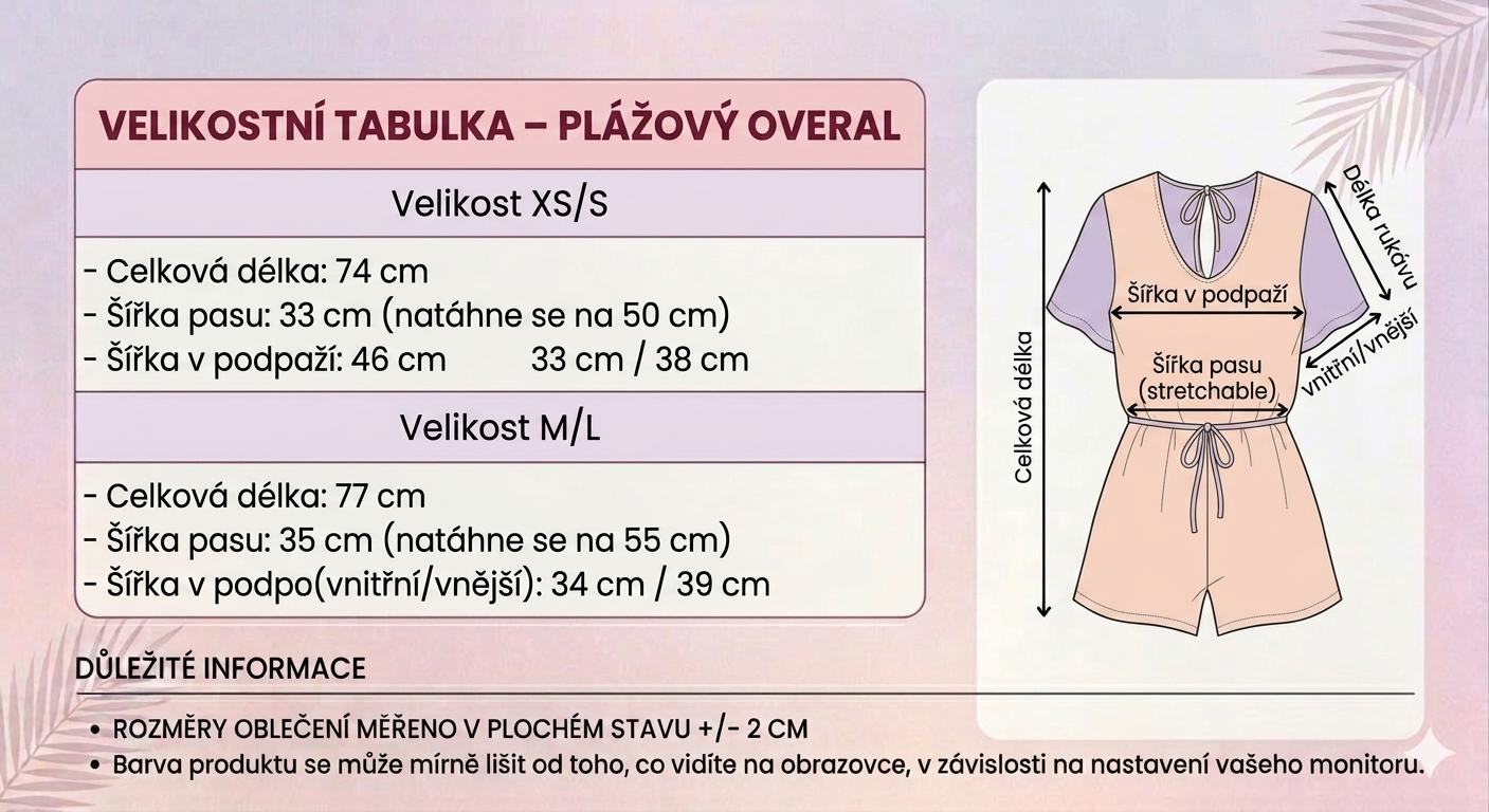 Plážový overal